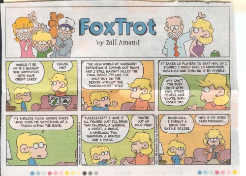 Foxtrot comic on Cataclysm